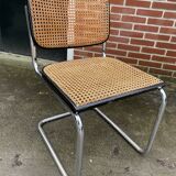 Cesca design chair b32 model in black and chrome