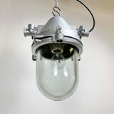 Silver cast aluminium explosion proof lamp, 1960
