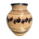 Glazed terracotta vase decorated with Savoy vegetable frieze