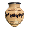 Vase en terre cuite vernissée à décor de frise végétale Savoie