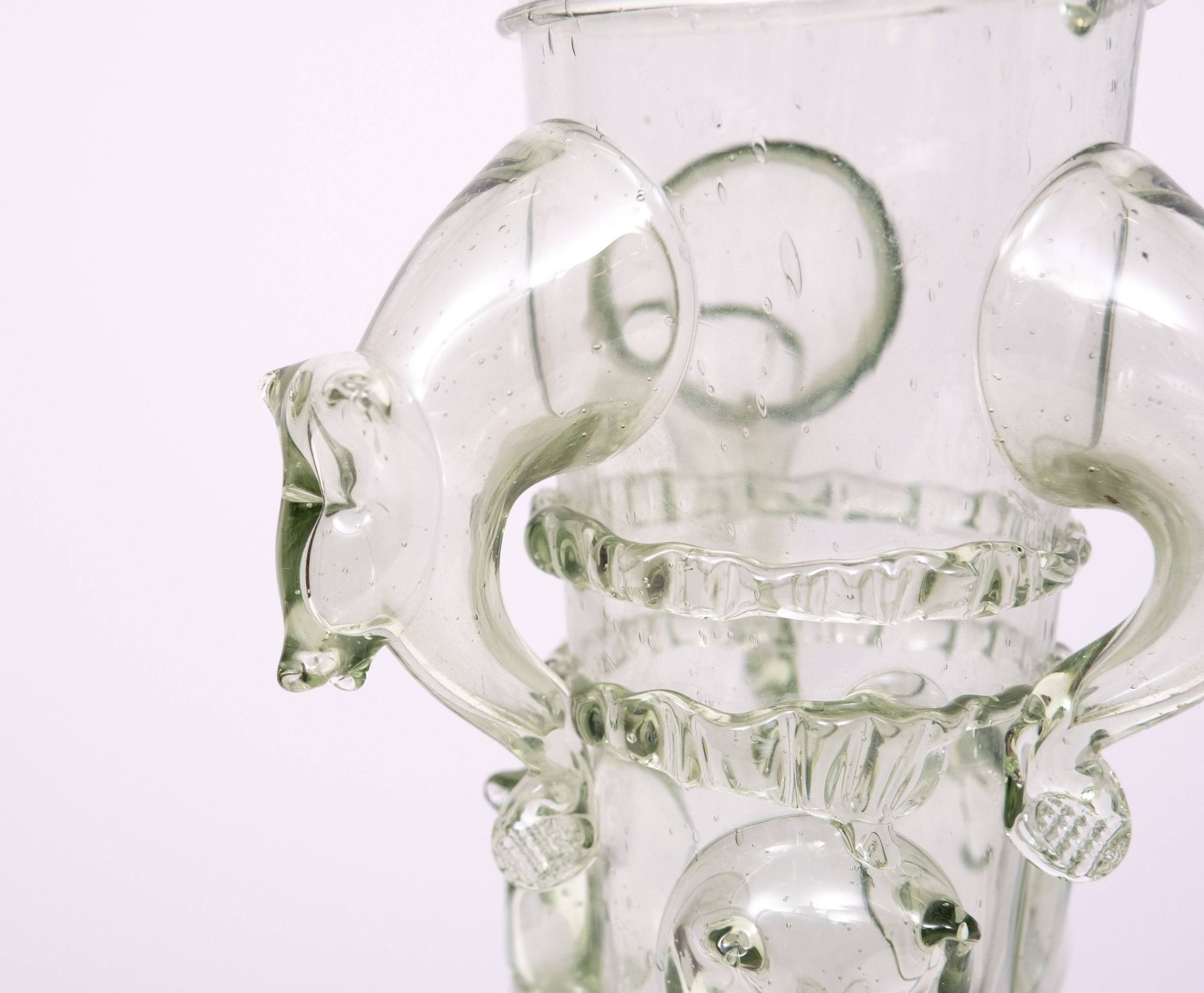 Vase en verre d'art vénitien du début du XXe siècle