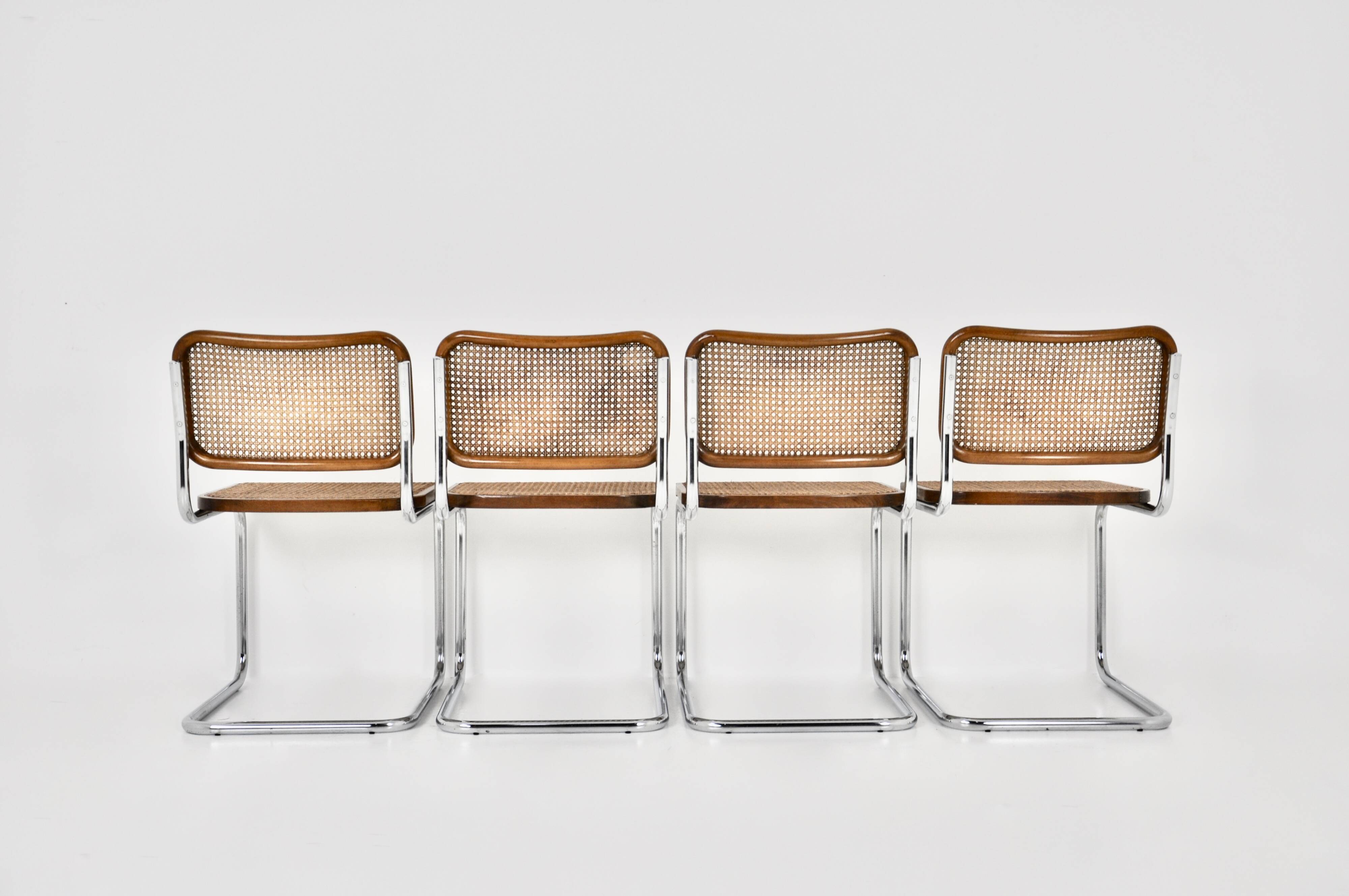 Style B32 Dining Chairs by Marcel Breuer, Set of 4