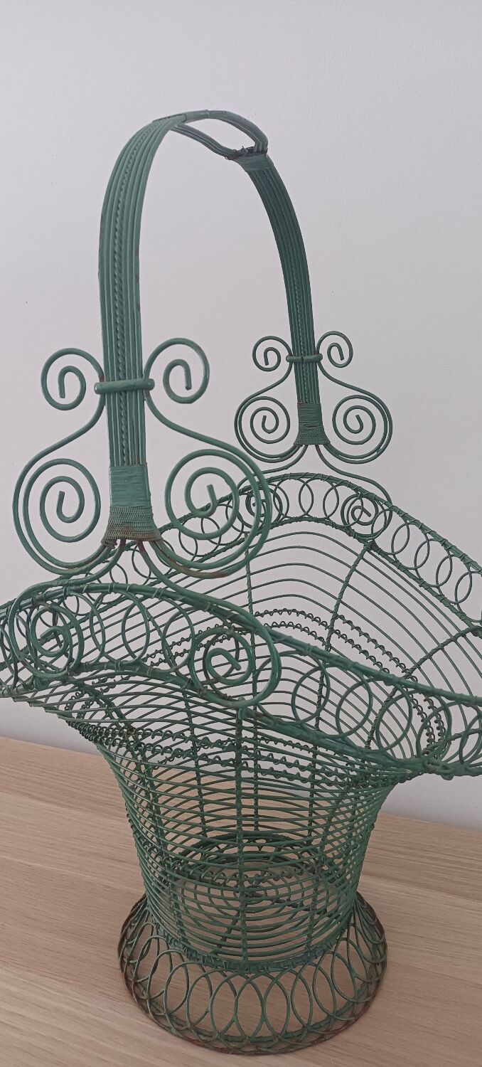 Wrought iron basket