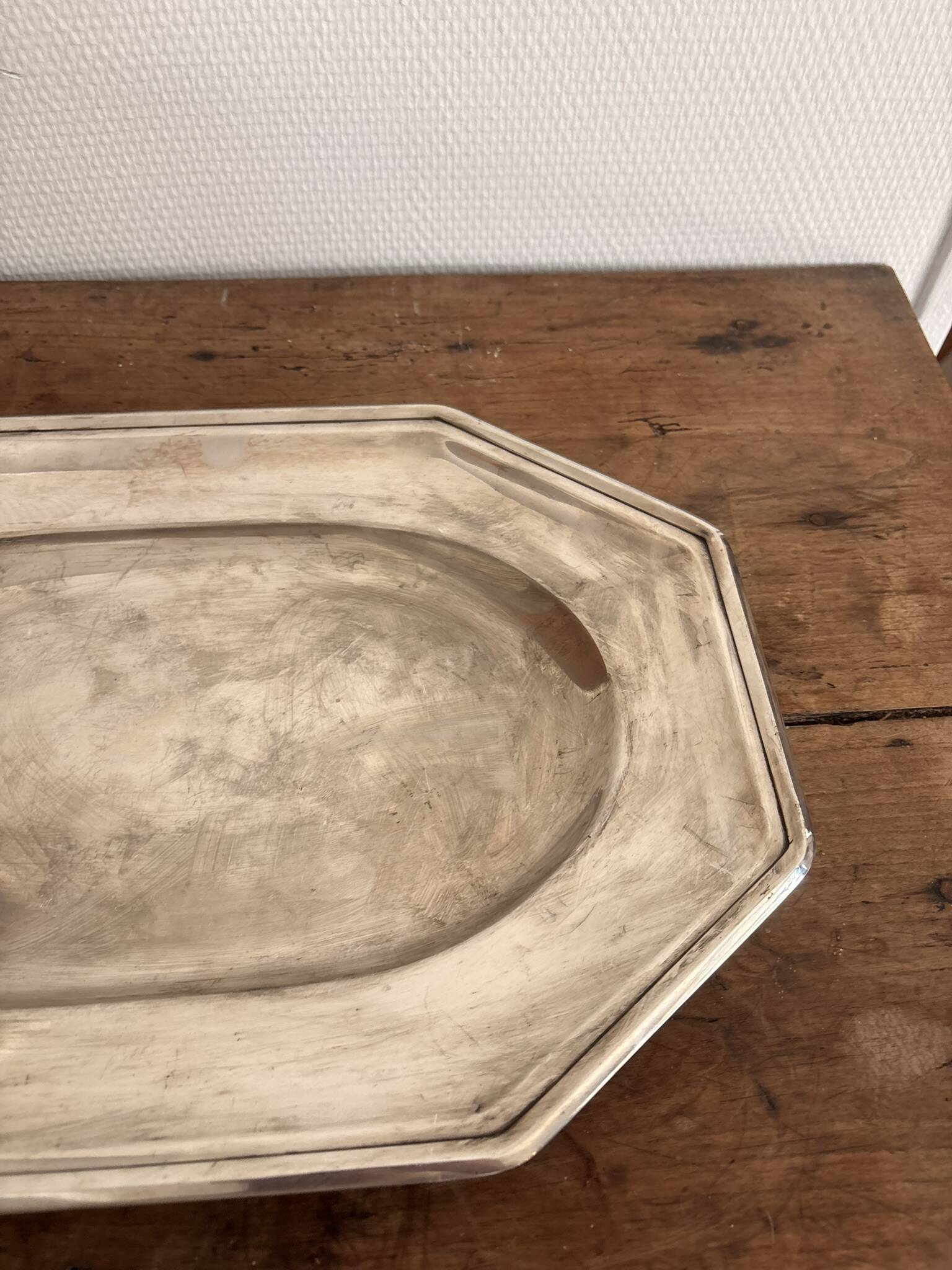 Silver Metal Fruit Bread Basket Christofle Gallia