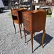 Pair of Louis XV style bedside tables in cherry wood.