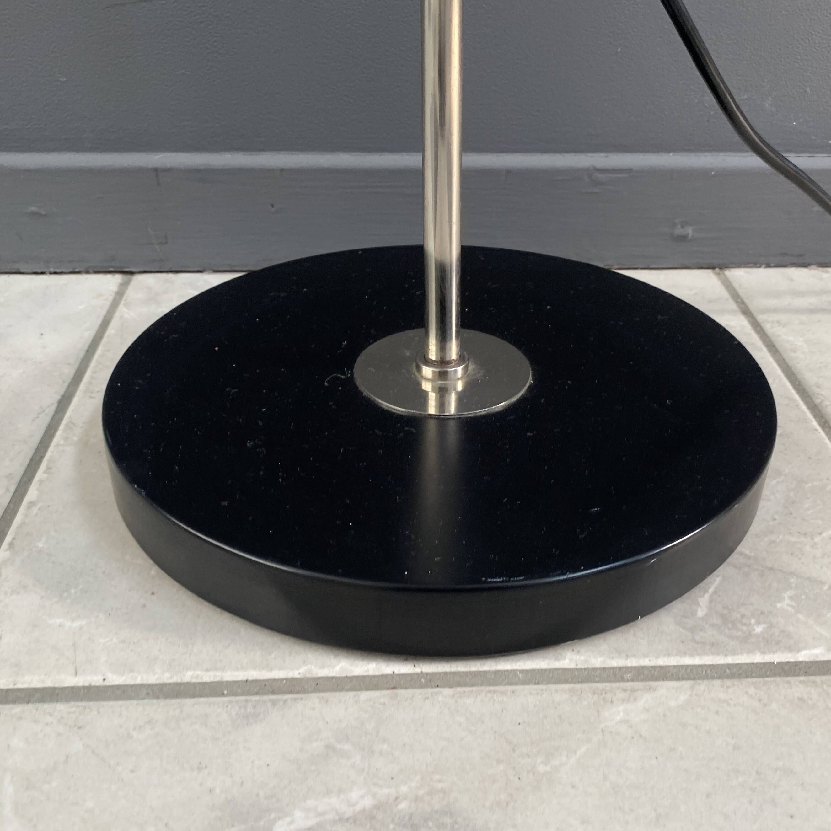 double shaded metal floorlamp by J. Hoogervorst for Anvia Netherlands