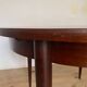 Vintage Scandinavian round table in Rio rosewood