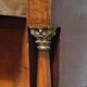 Empire-style bedside table in mahogany