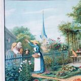 Tableau mural, vie du Village, 1949