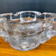 Vide poche vintage en verre moulé -pressé