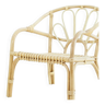 Small rattan chair with armrests for children SELINA