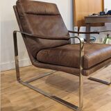 Fauteuil design en cuir