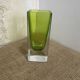 Vintage Italian glass vase in green sommerso – Murano style – 14 cm – A
