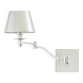Maison Charles adjustable wall light, brushed steel, circa 1960