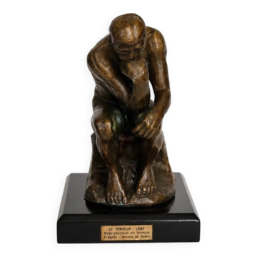 Bronze Sculpture, The Thinker Bronze Sculpture, Rodin Bronze Statue