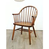 Wooden armchair with bars