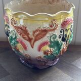 Earthenware cache-pot from the early 20th century.