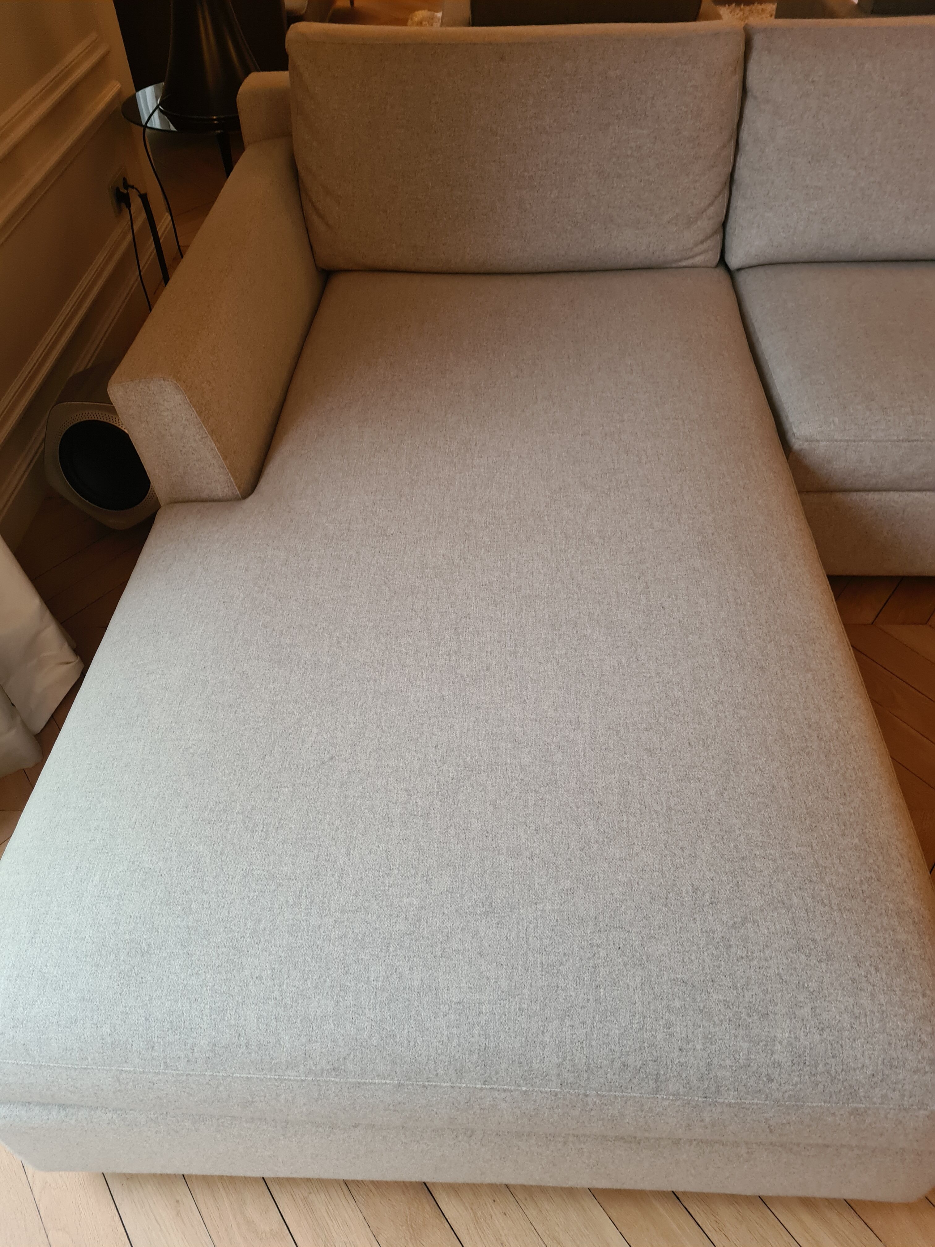 Sofa Philippe STARCK Mister, light grey, by Cassina