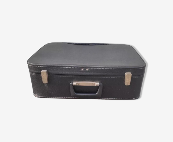 Valise vintage noir années 60
