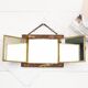 Antique Triptych Wall Mirror – Vintage 1940s Folding Dressing Table Mirror
