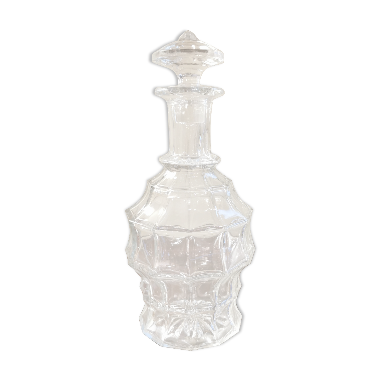 Antique faceted carafe