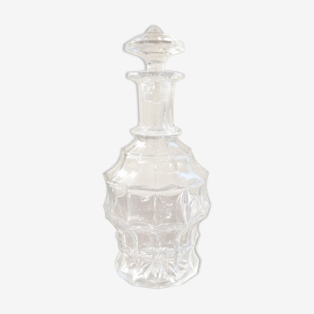 Old faceted decanter