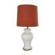 Vintage opaline lamp and brass 50 cm