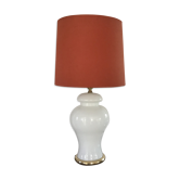 Vintage opaline lamp and brass 50 cm