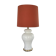 Vintage opaline lamp and brass 50 cm