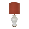 Lampe vintage opaline et laiton