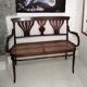 Bent wood bench