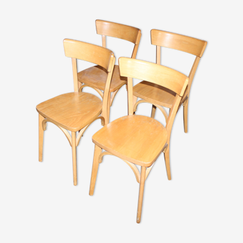 Lot of four bistro chairs