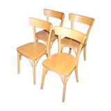 Lot of four bistro chairs