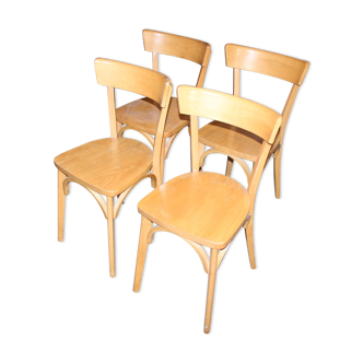 Lot of four bistro chairs