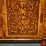 Vintage Regency style Italian marquetry wardrobe