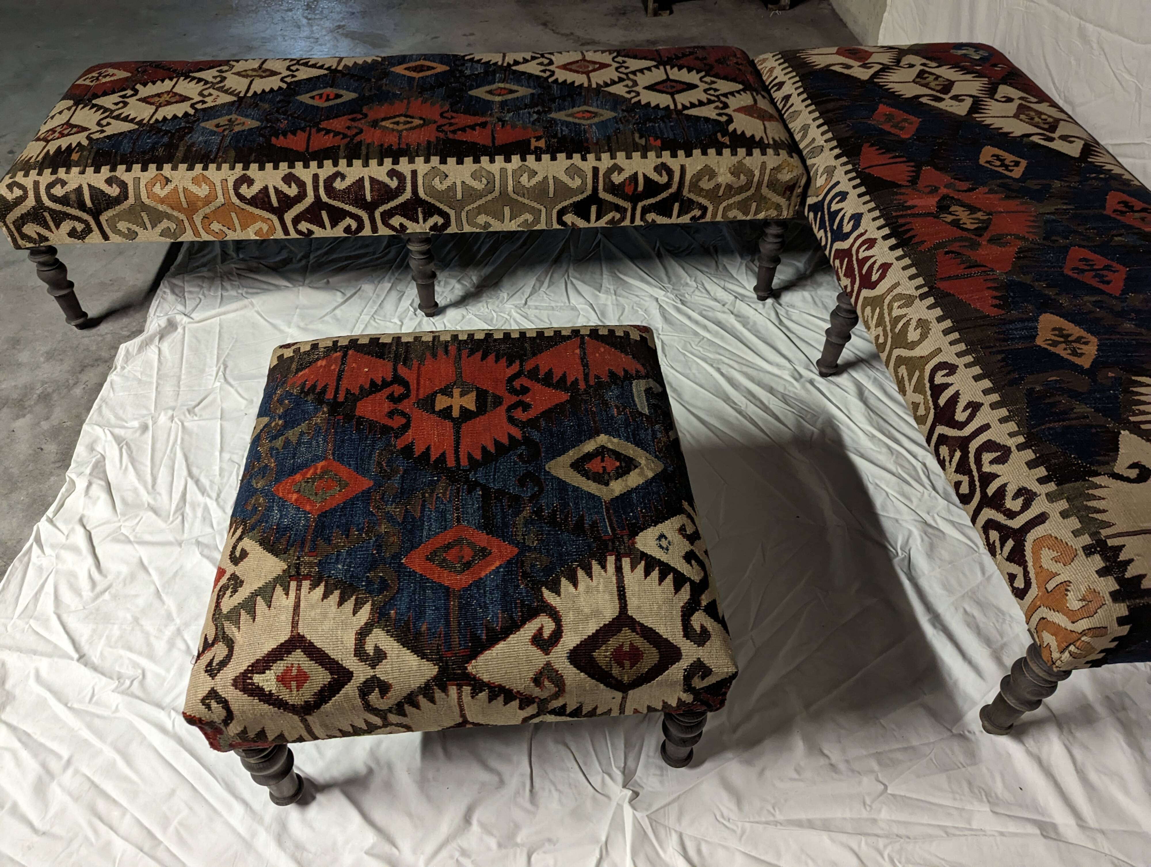 Kilim benches