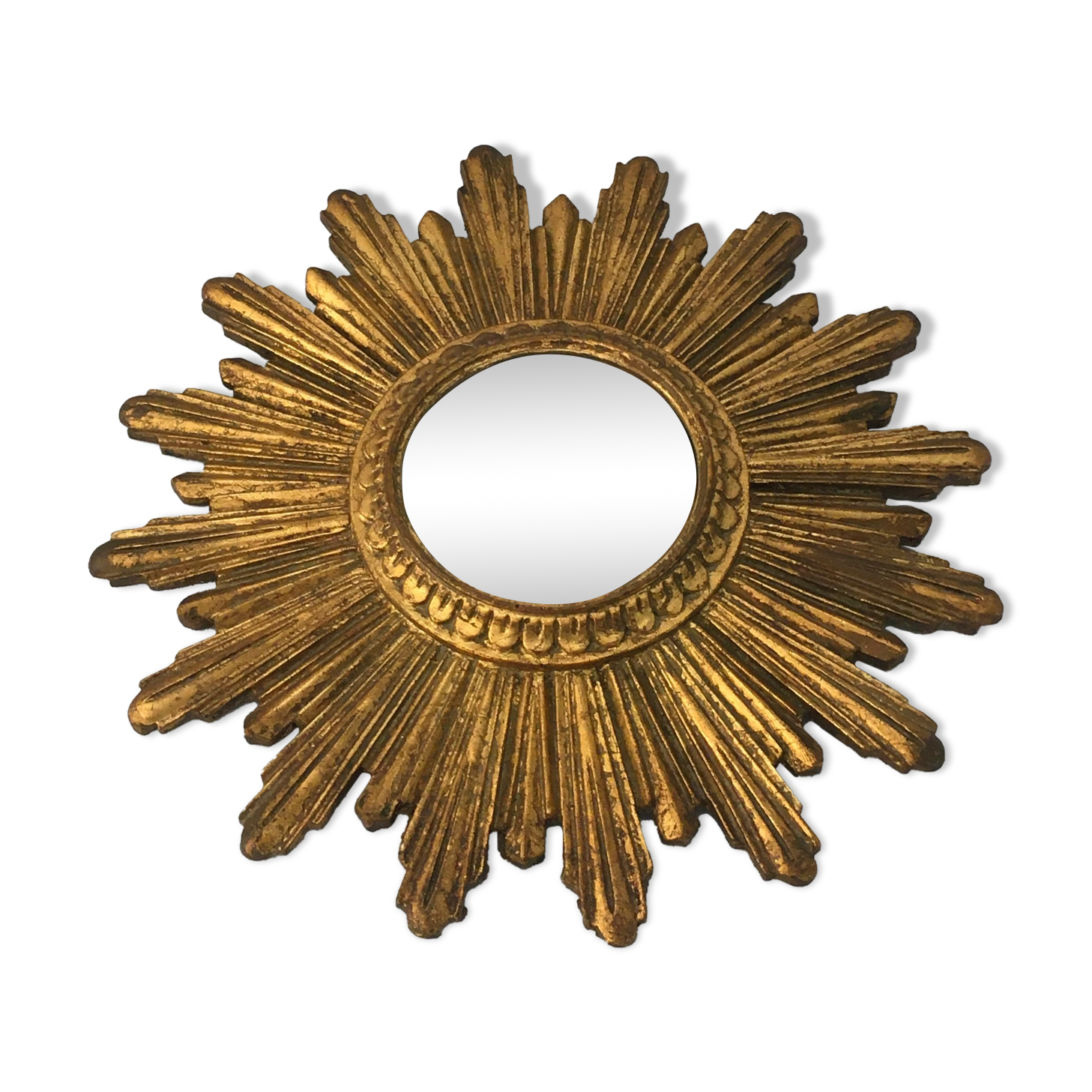 Vintage sun mirror 60s, 26 cm