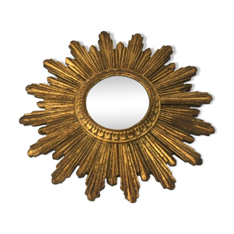 Miroir soleil vintage années 60, 26 cm