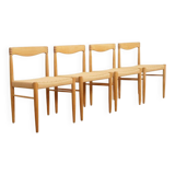4 x dining chair | Bramin | H.W. Klein | Soaped oak | Restored
