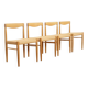 4 x dining chair | Bramin | H.W. Klein | Soaped oak | Restored