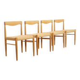 4 x dining chair | Bramin | H.W. Klein | Soaped oak | Restored
