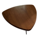 Organic tripod coffee table – European modernism, 1950s–60s