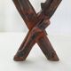 Vintage brutalist magazine rack 1970 wood & vine branch 70s 1970s year