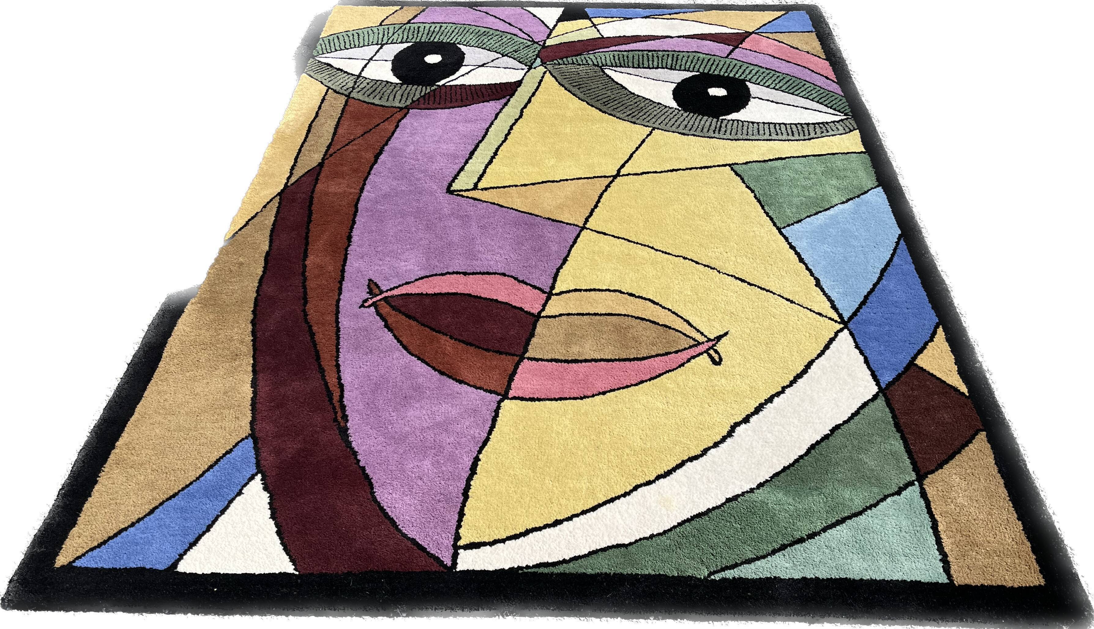 Art rug after Pablo Picasso
