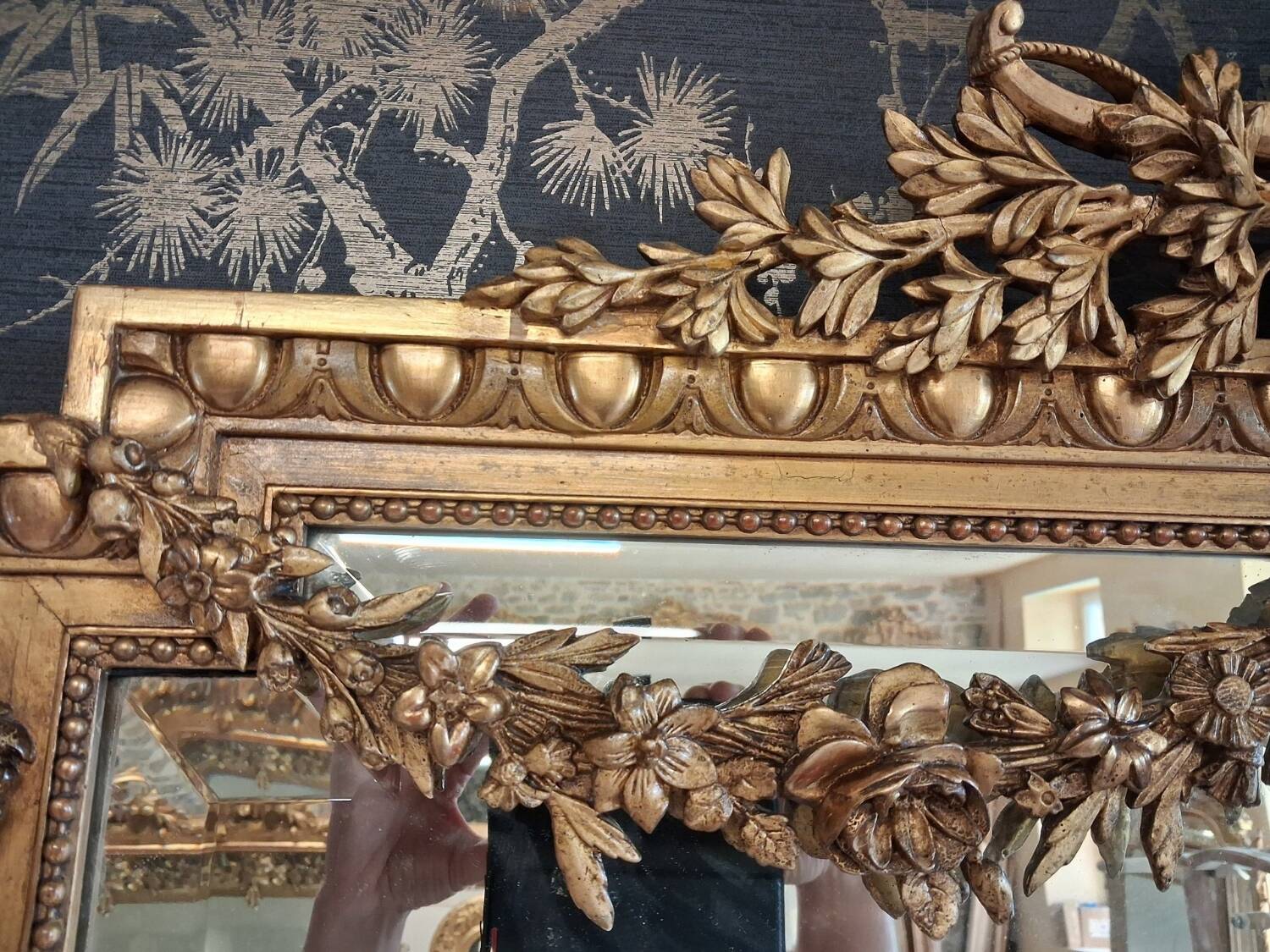 Napoleon III period mirror 1.79m x 1.09m