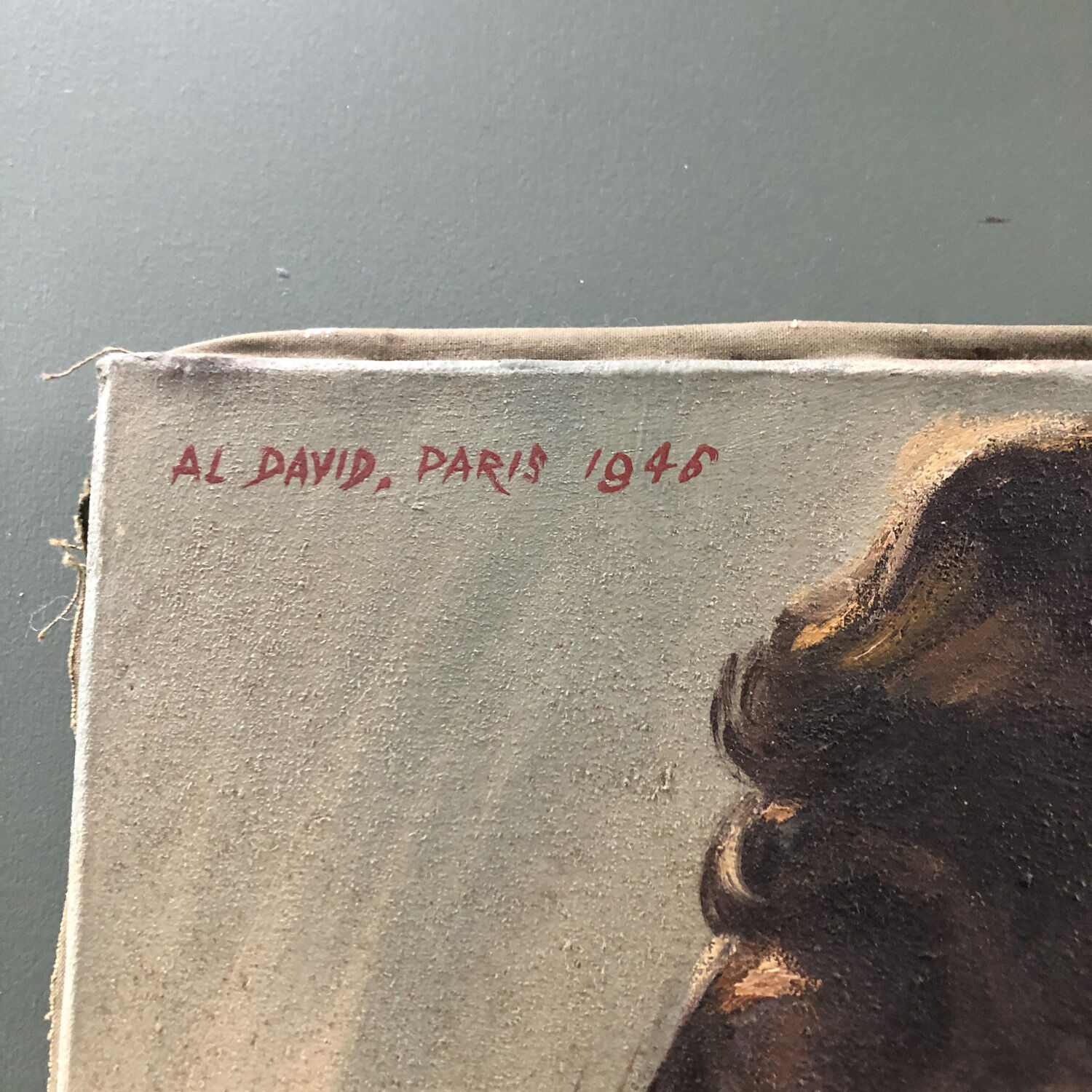 Painting "The young woman of 1946"