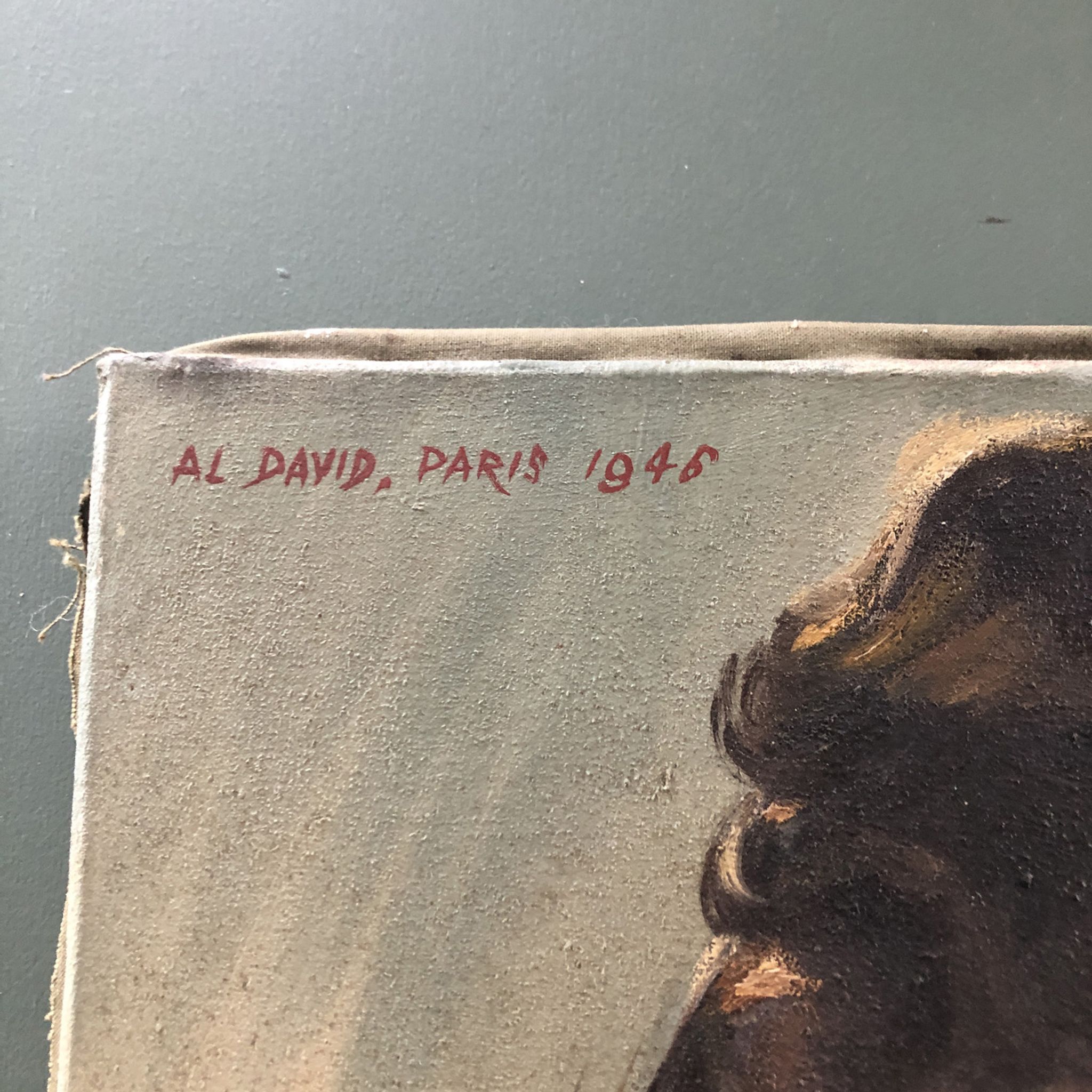 Painting "The young woman of 1946"