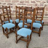 8 vintage Spanish renaissance chairs