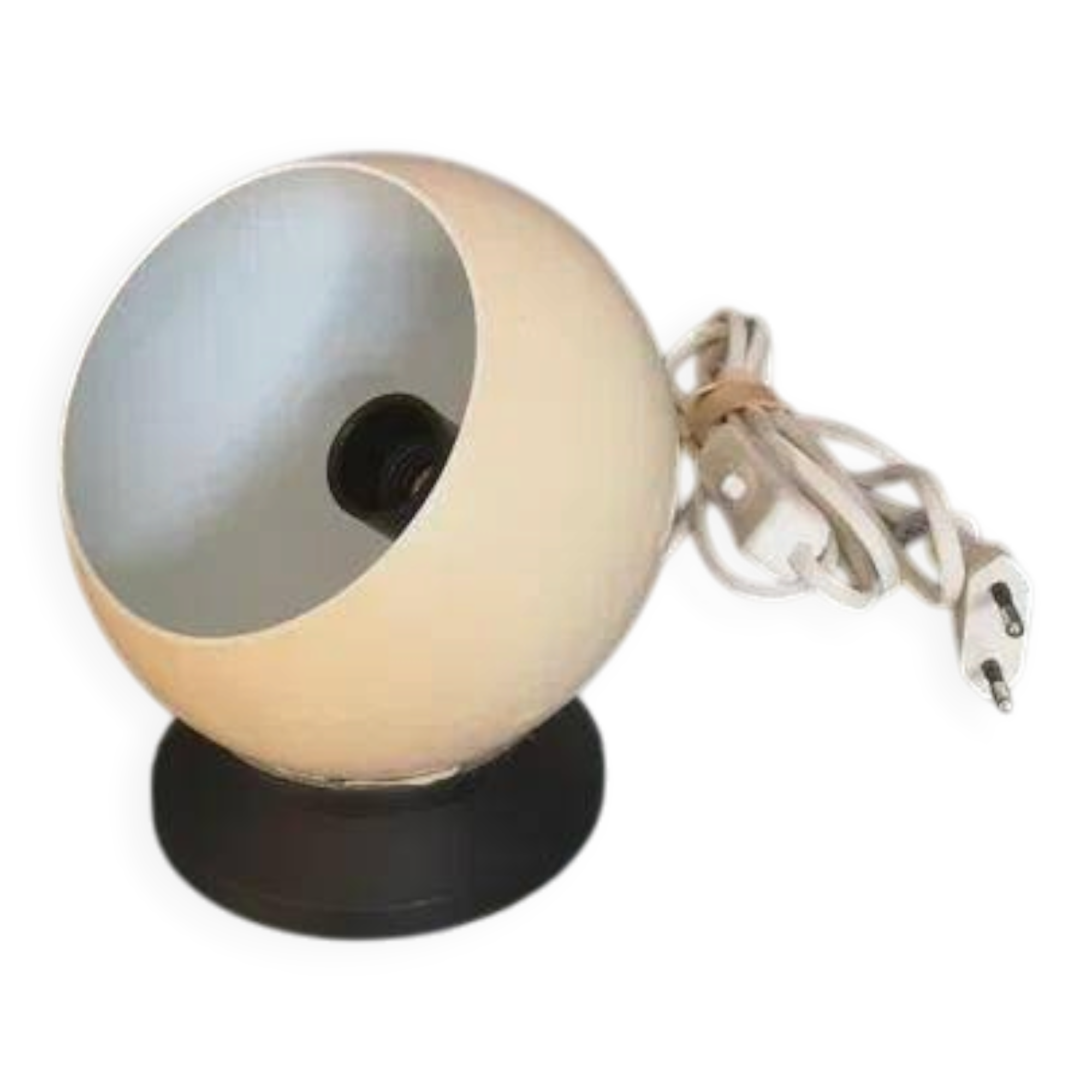 Abo Randers Eye Ball lamp by Jørgen Berthel, cream, Denmark, 1960s