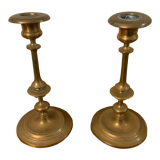 Duo de chandeliers en cuivre